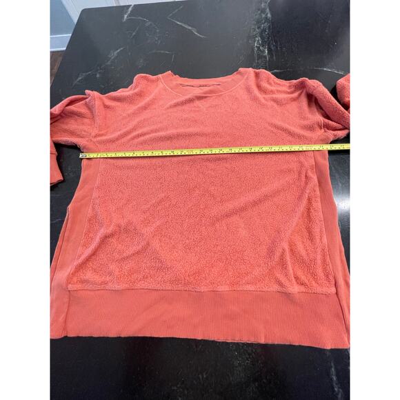 Aerie "chilled out" peach crewneck sweatshirt LG - Picture 8 of 11